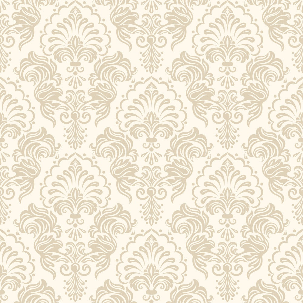 Damast-Fotohintergrund Cremefarbenes Beige Floral Dekorativer Hintergrund BRP12-609