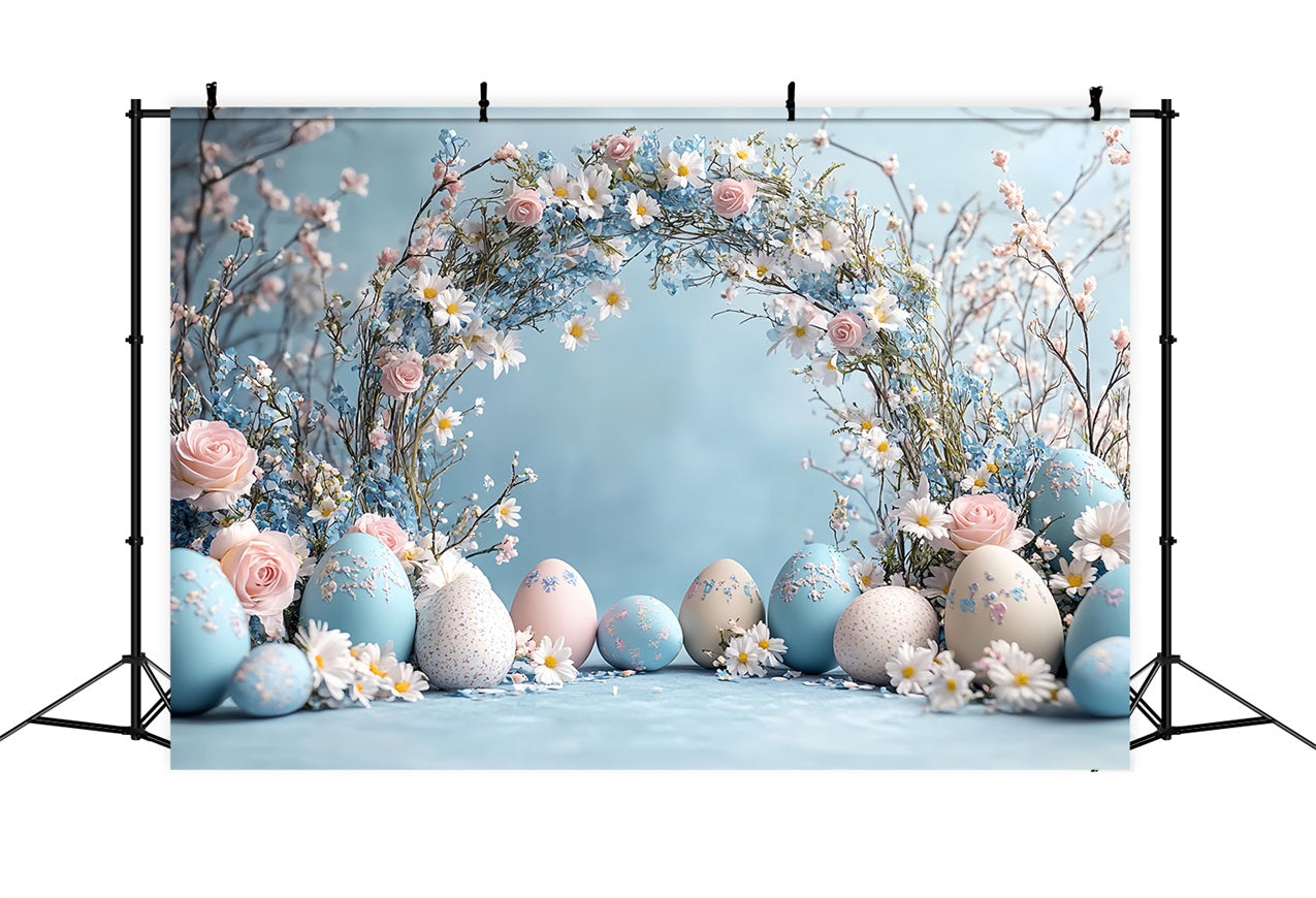 Ostern Hintergrund Serene Spring Arch Egg Trail Backdrop BRP12-726