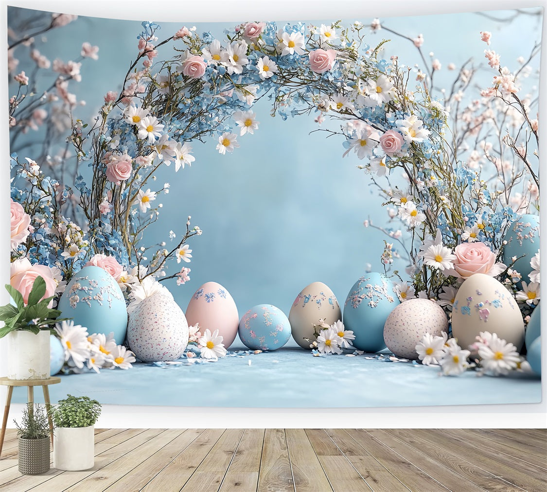 Ostern Hintergrund Serene Spring Arch Egg Trail Backdrop BRP12-726