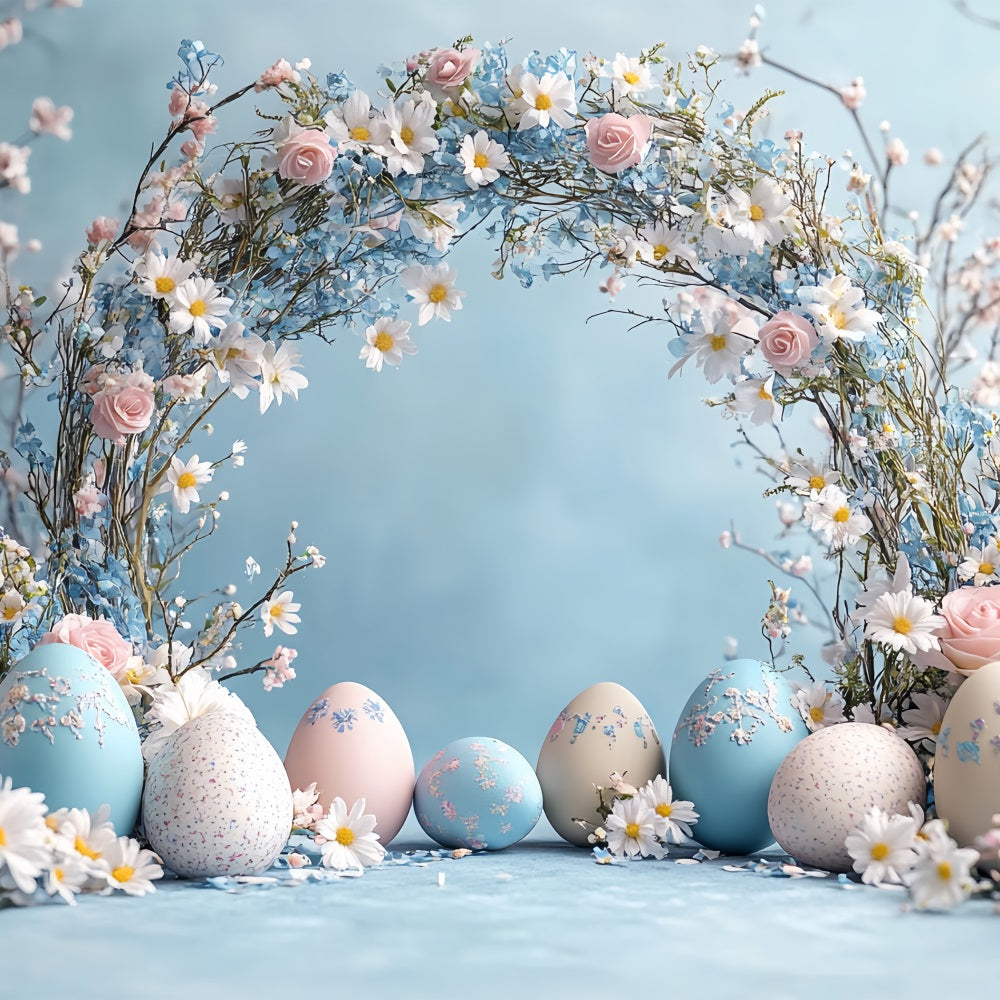 Ostern Hintergrund Serene Spring Arch Egg Trail Backdrop BRP12-726