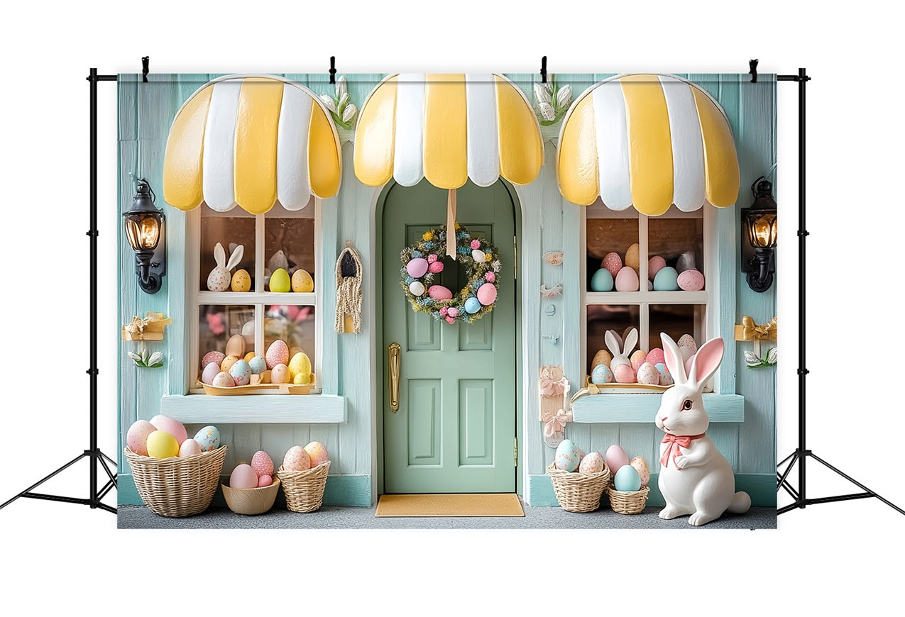 Ostern Fotohintergrund Fenster Display Hasenfigur Hintergrund BRP12-733