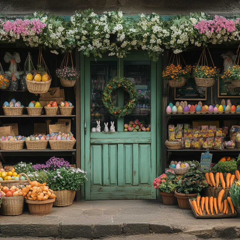 Ostern Hintergrund Fotografie Bauernhof Gemüse Floral Hintergrund BRP12-736