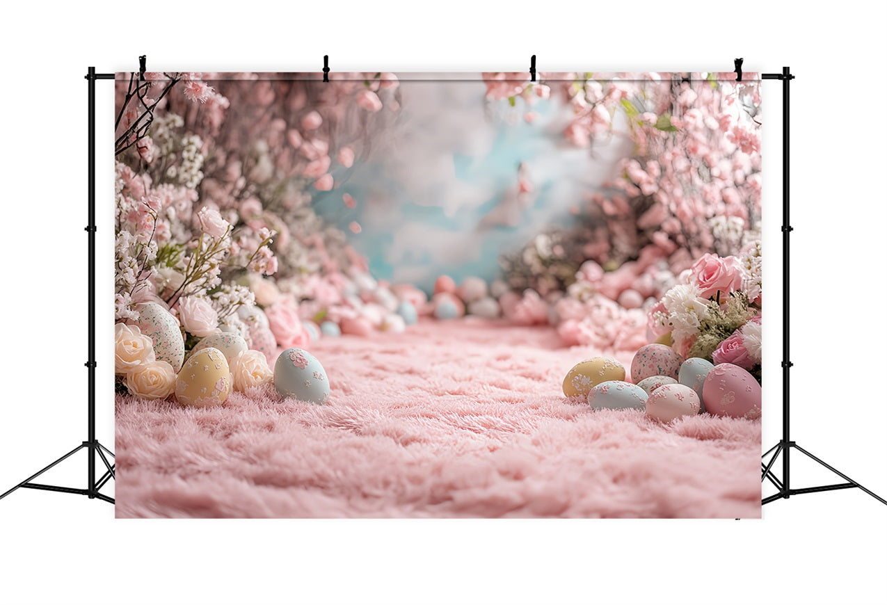 Ostern Fotohintergrund Floral Egg Pathway Backdrop BRP12-748