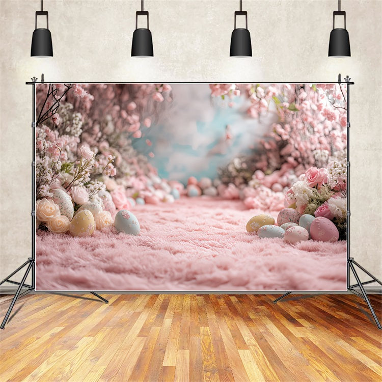 Ostern Fotohintergrund Floral Egg Pathway Backdrop BRP12-748