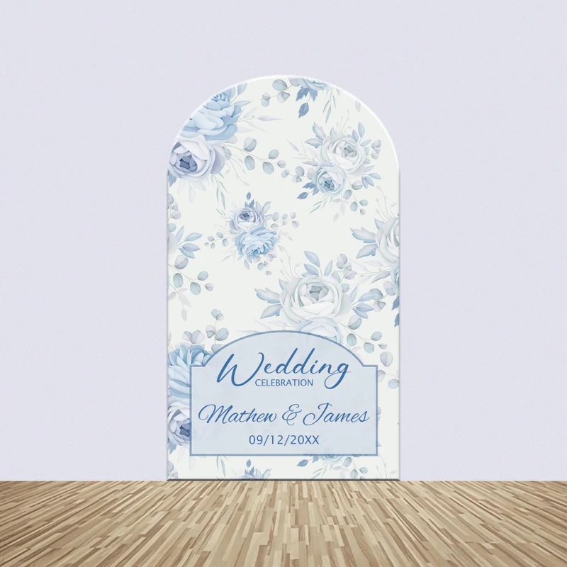 Hochzeit Fotohintergrund Weiches Pastell Blüte Personalisierte Bogen Backdrop Kit BRP4-148