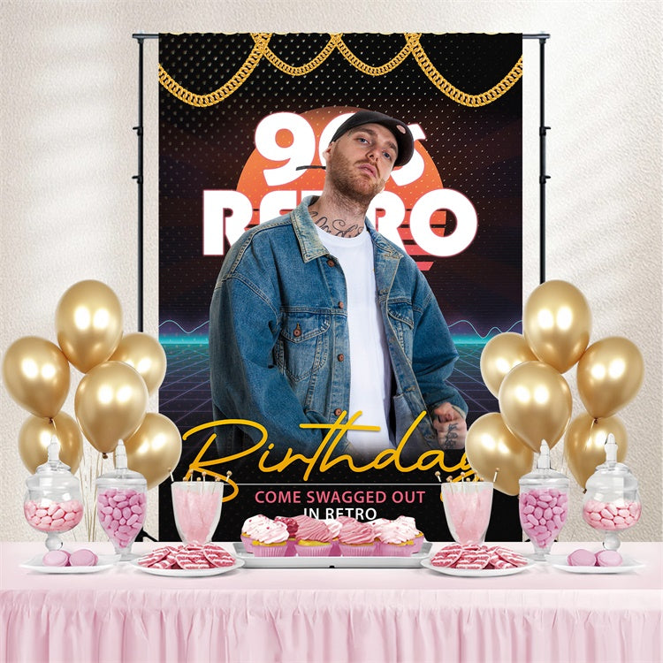 Tanz-Fotokulissen Retro-Sport-Stil Geburtstag benutzerdefinierte Kulisse BRP4-199