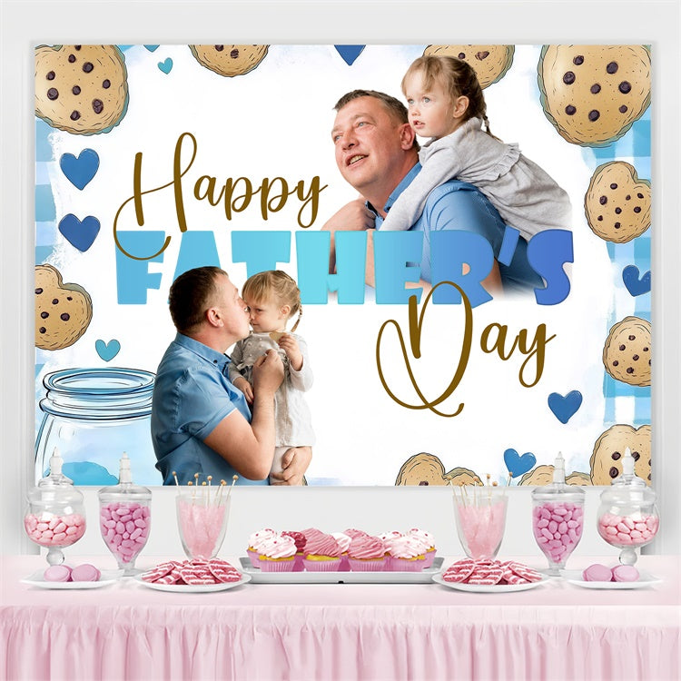 Vatertag Fotohintergrund Hand gezeichnet Cookie benutzerdefinierte Kulisse BRP4-92