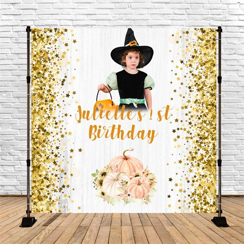 Erster Geburtstag Backdrop Enchanted Halloween Sparkly Custom Backdrop BRP5-117