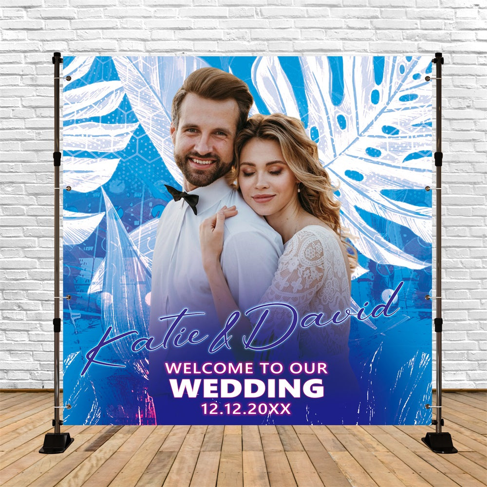 Hochzeit Fotokulissen Tropische Liebe Personalisierte Kulisse BRP5-196