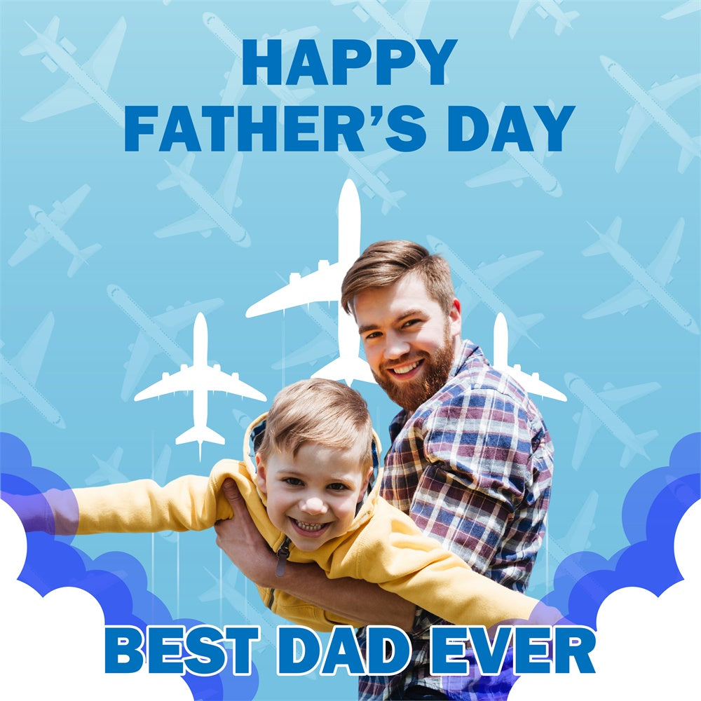 Backdrops für Vatertag Flugzeug Thema benutzerdefinierte Backdrop BRP5-53