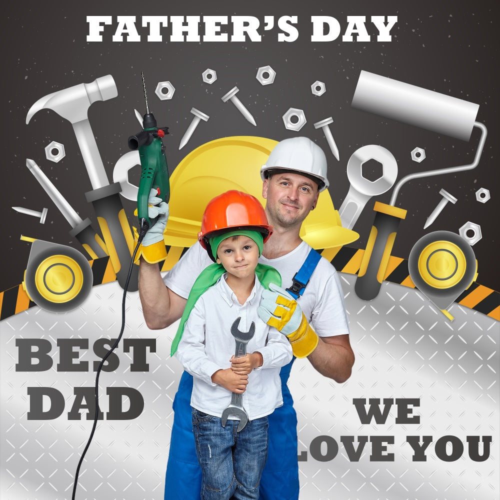 Vatertag Backdrop Toolbox Helm Feier Custom Backdrop BRP5-55