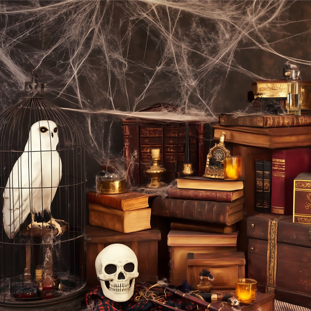 Halloween Fotografie Backdrop Zauberer Schädel Studie Backdrop BRP57-114