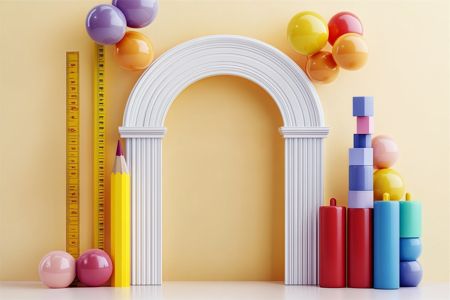 Back To School Backdrops Lernen Messen Spaß Backdrop BRP57-25