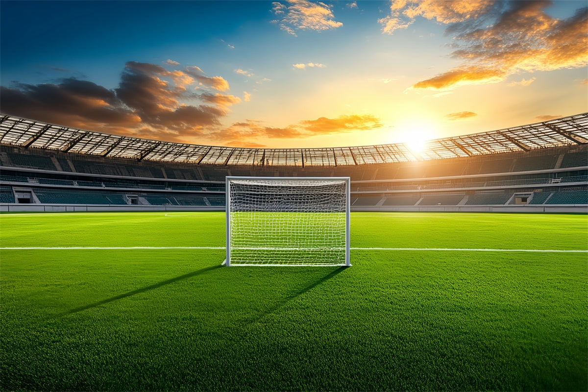 Fußballfeld-Hintergrundkulisse Golden Hour Field Backdrop BRP57-313