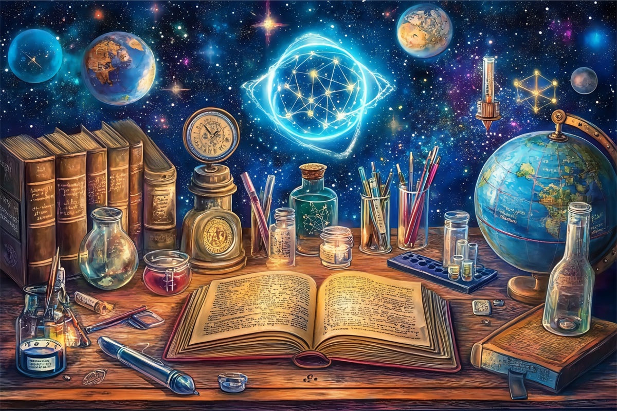 Back To School Backdrops Stellar Discovery Schreibtisch-Hintergrund BRP57-39