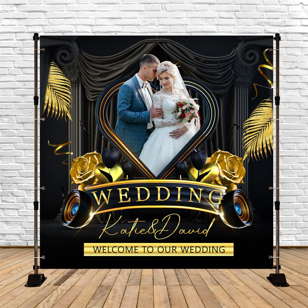 Hochzeit Foto-Hintergrund Twinkling Lights Bliss Customized Backdrop BRP6-118
