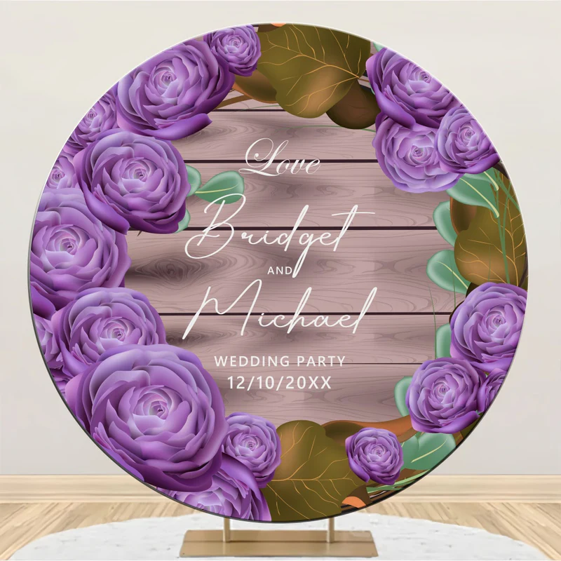 Hochzeit Backdrop Ideen Sweet Blossom Romance Runde Backdrop BRP6-127