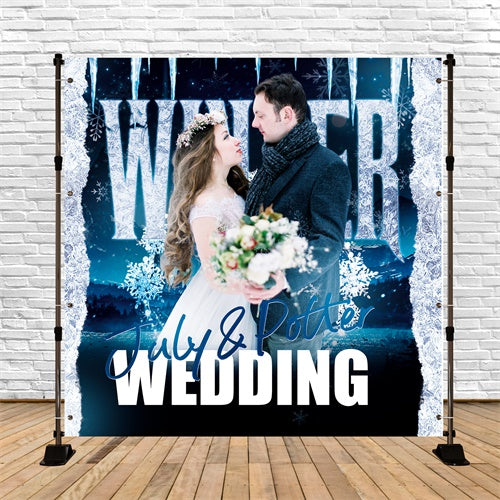 Kulisse Für Hochzeit Winter Frost Hochzeit Personalisierte Kulisse BRP6-150