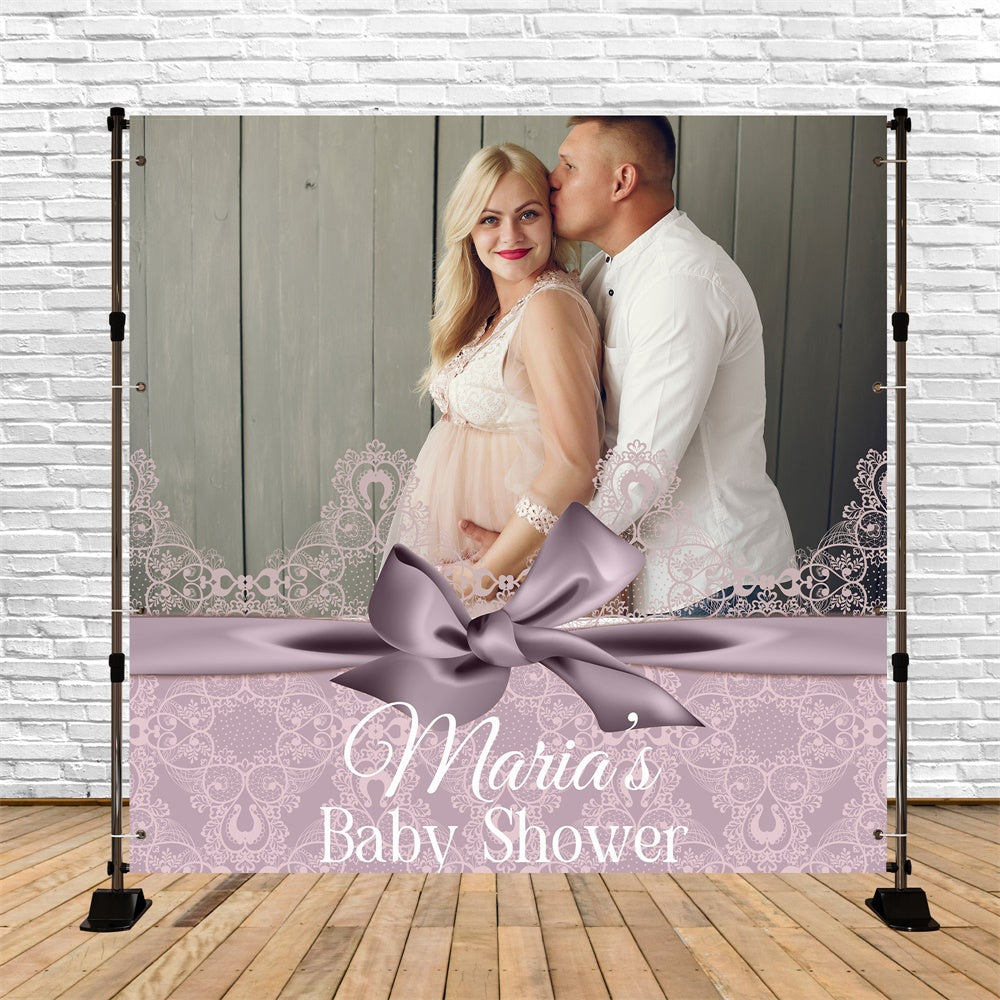 Baby Shower Backdrop Ideen Blush Lace Rustic Custom Backdrop BRP6-208