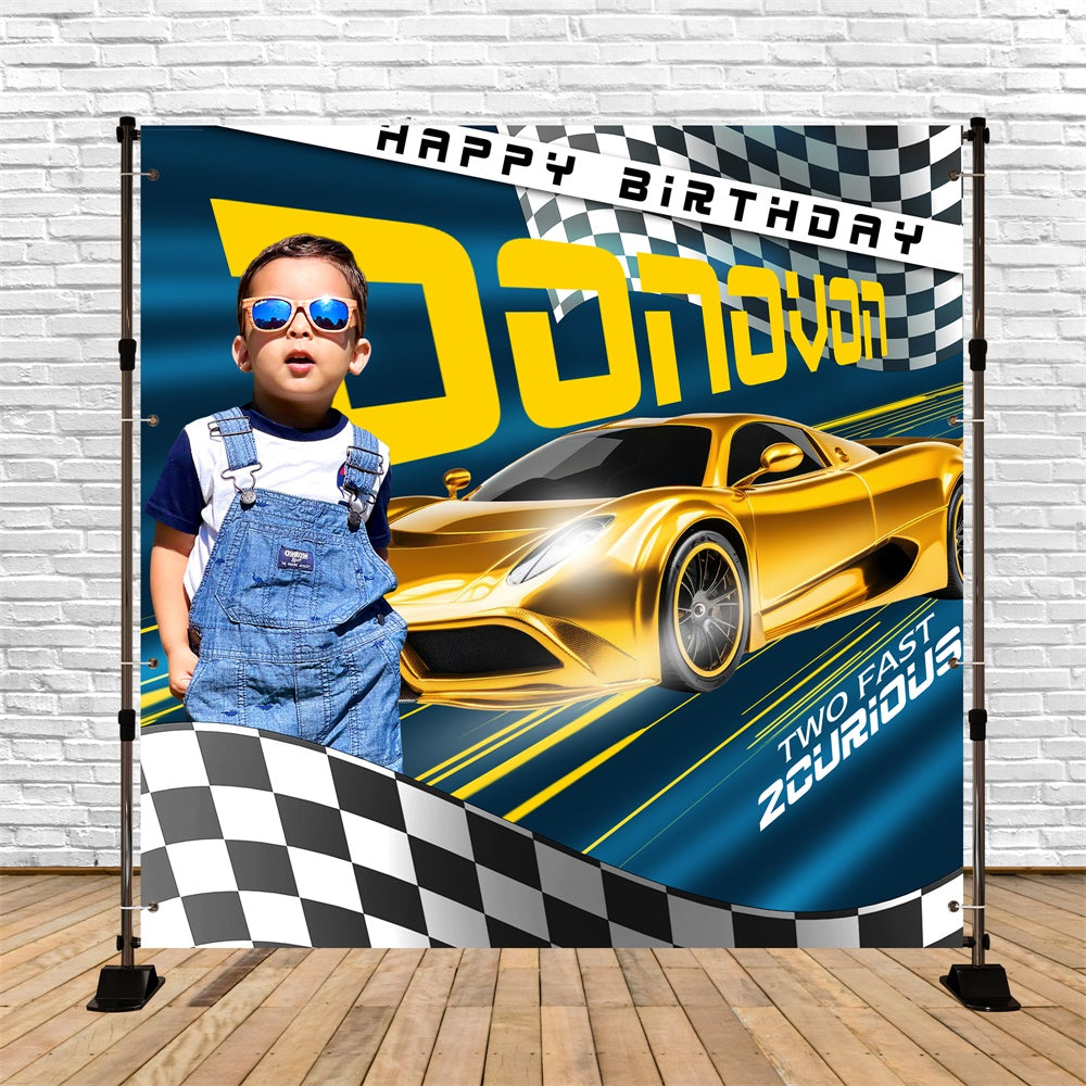 Backdrop Ideen für Geburtstag Mini Racer Custom Backdrop BRP6-78