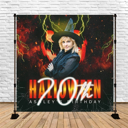 Halloween Geburtstag Backdrop Glam Witch Bash Custom Backdrop BRP6-86