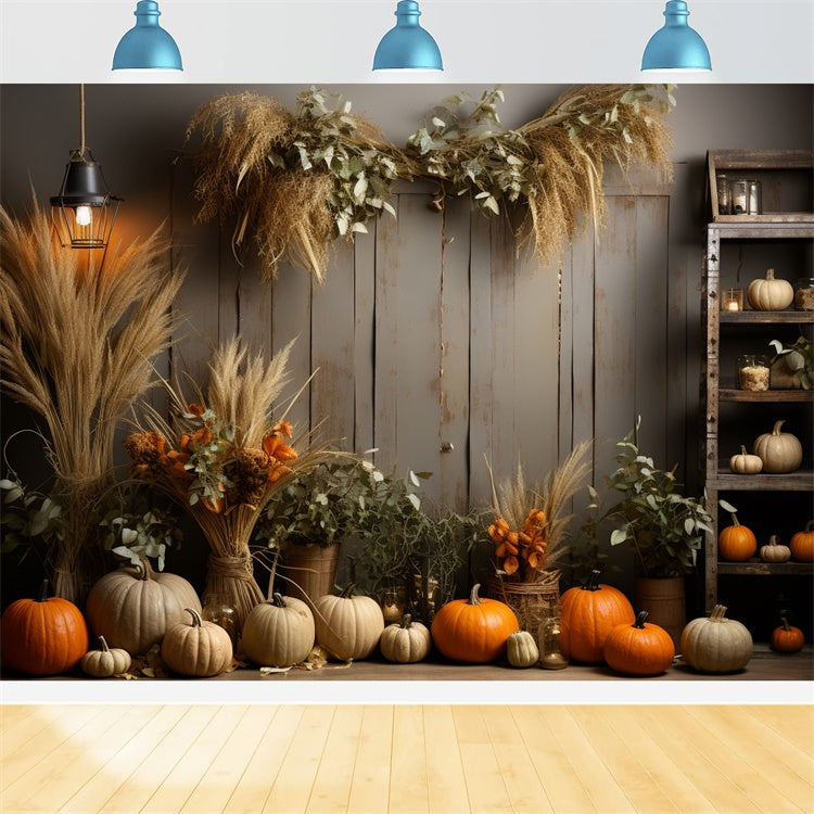Herbstkürbis Wandhintergrund für Fotografie BRP7-67