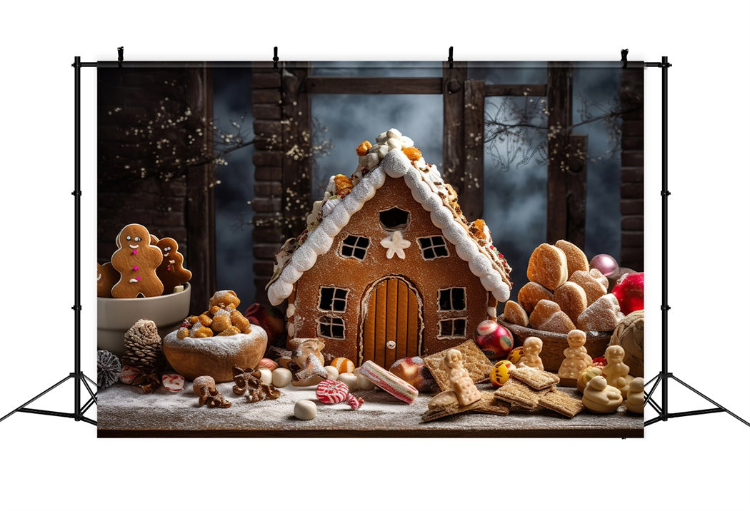 Lebkuchenhaus Weihnachtskulisse BRP8-122