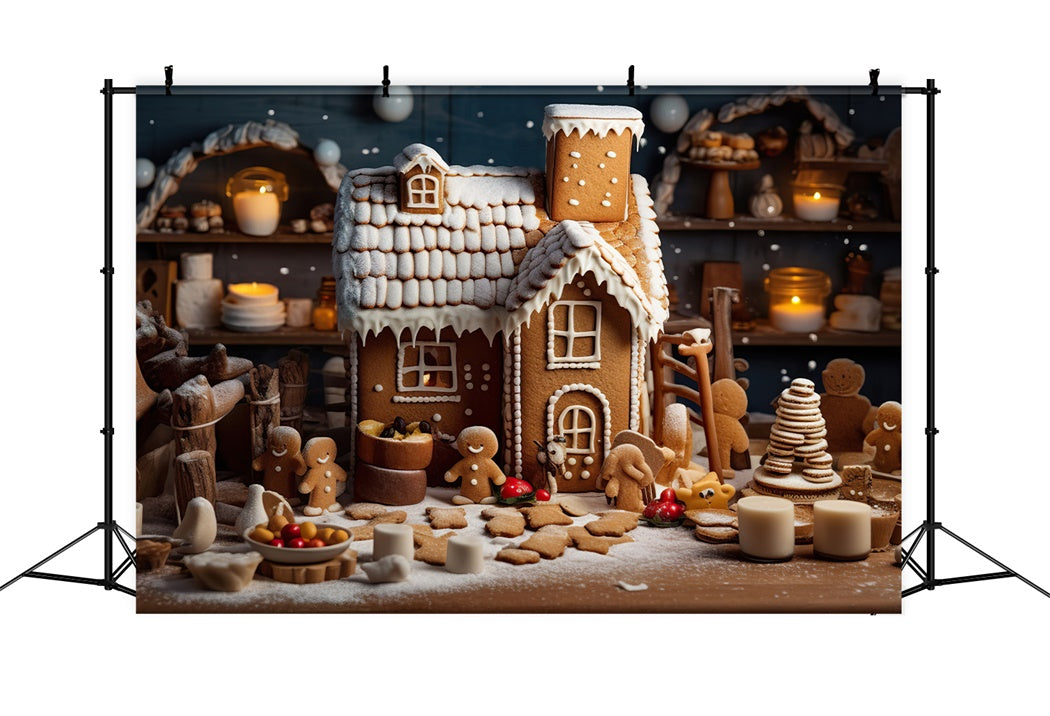 Weihnachten Lebkuchen Küche Backdrop BRP8-123