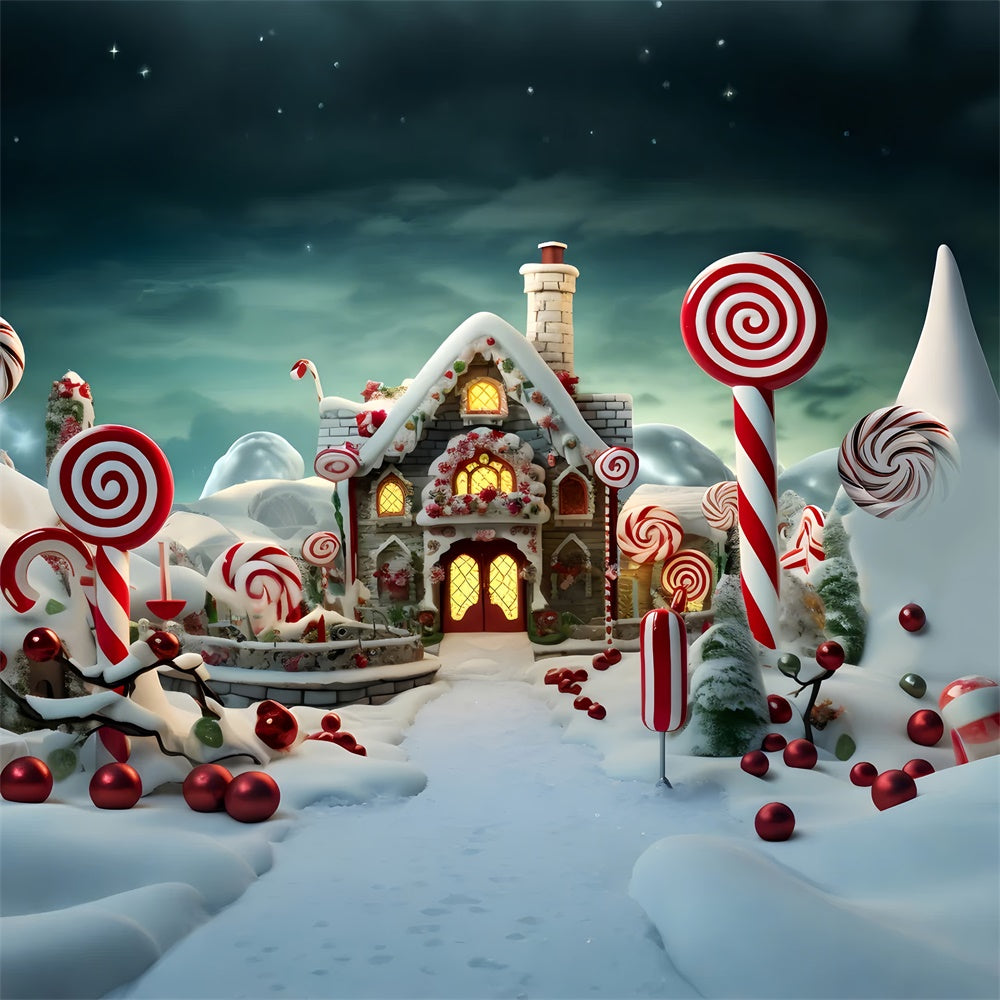 Weihnachten Lebkuchenhaus Candy Dreamland Kulisse BRP8-133