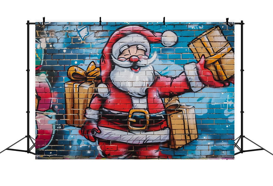 Weihnachtsmann Kunst Wand Weihnachten Backdrop BRP8-148