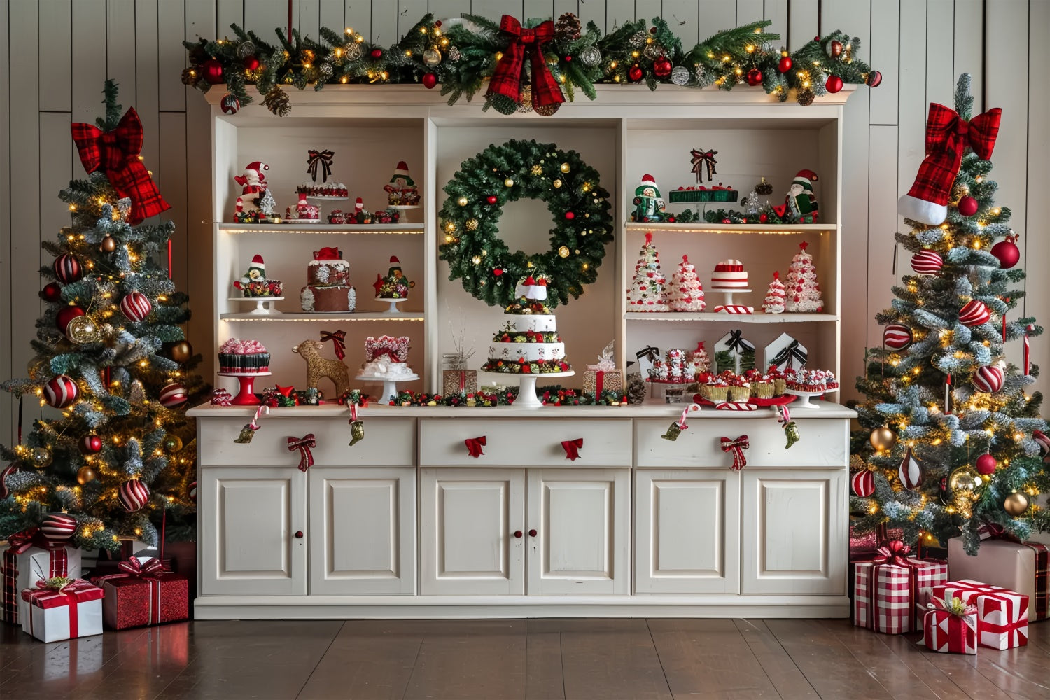 Weihnachten Lebkuchen Bäckerei Hintergrund BRP8-20