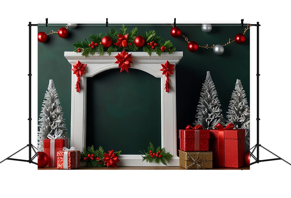 Roter Weihnachtsmantel mit Geschenken Hintergrund BRP8-296