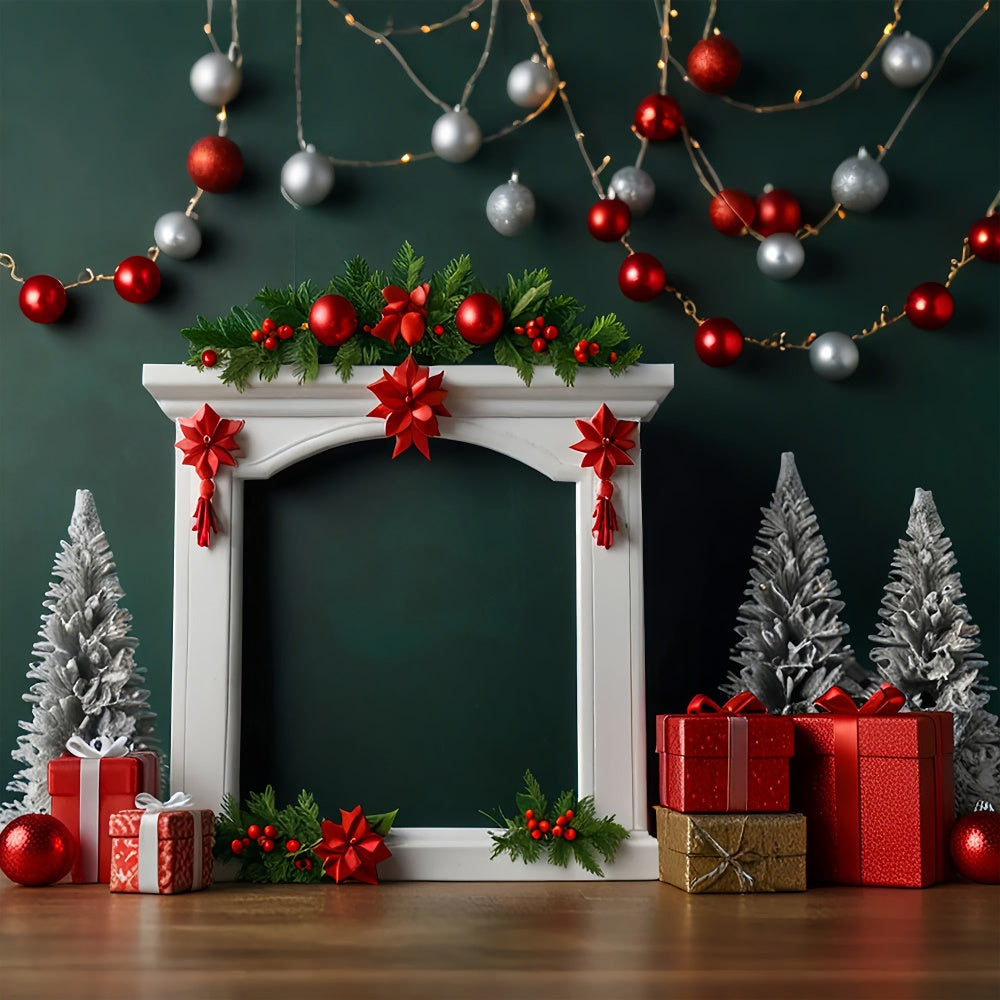 Roter Weihnachtsmantel mit Geschenken Hintergrund BRP8-296