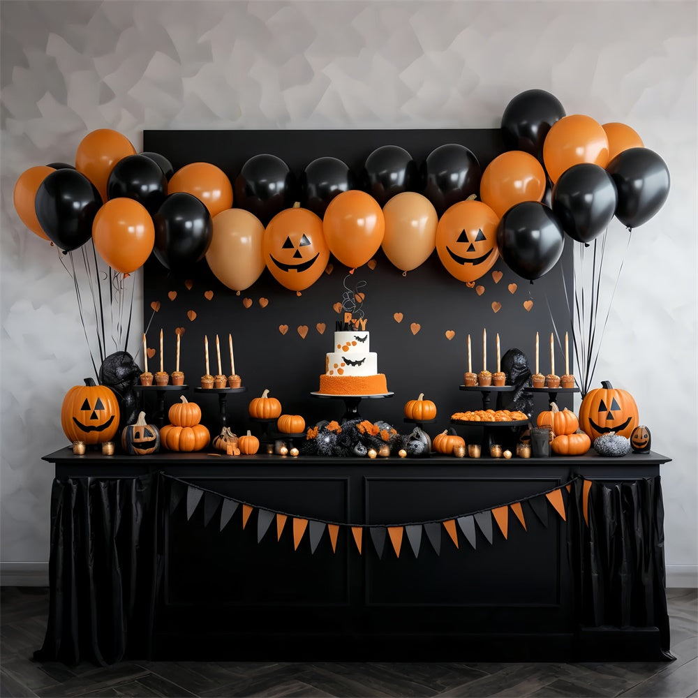 Gespenstische Luftballons Halloween Dessert-Tischkulisse BRP8-343