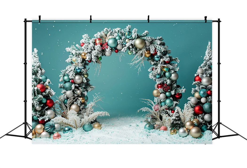 Elegante Weihnachtsornament Bogen Hintergrund BRP8-5