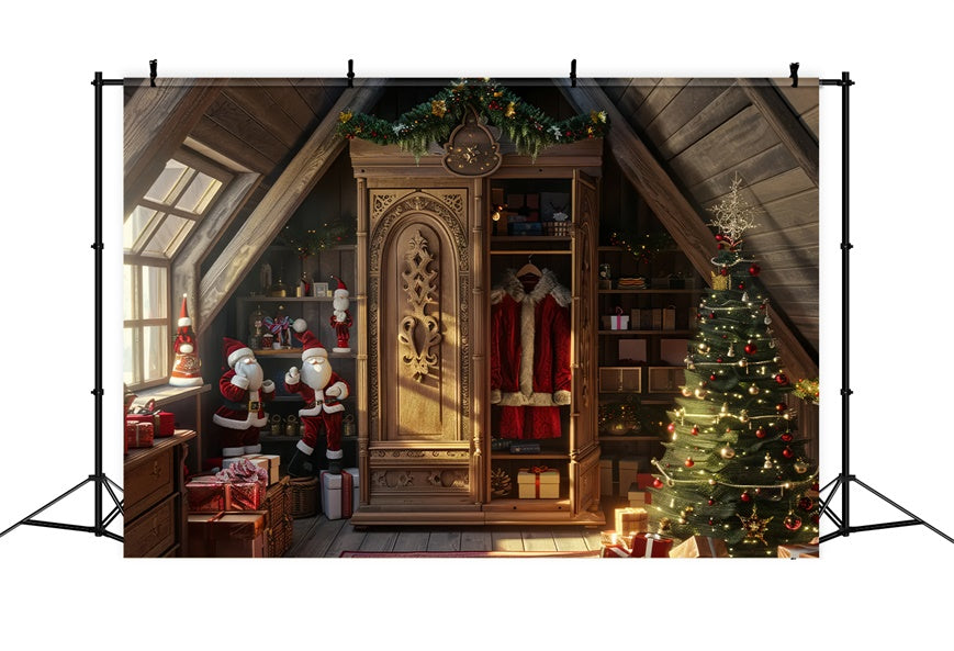 Weihnachtsbaum und Garderobe des Weihnachtsmannes BRP8-55