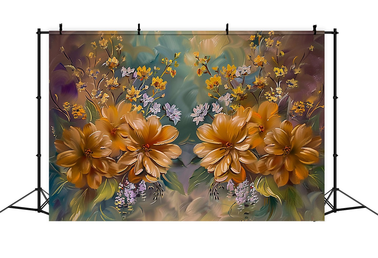 Herbstblumen blühen Herbst Kunst Design Hintergrund BRP9-161
