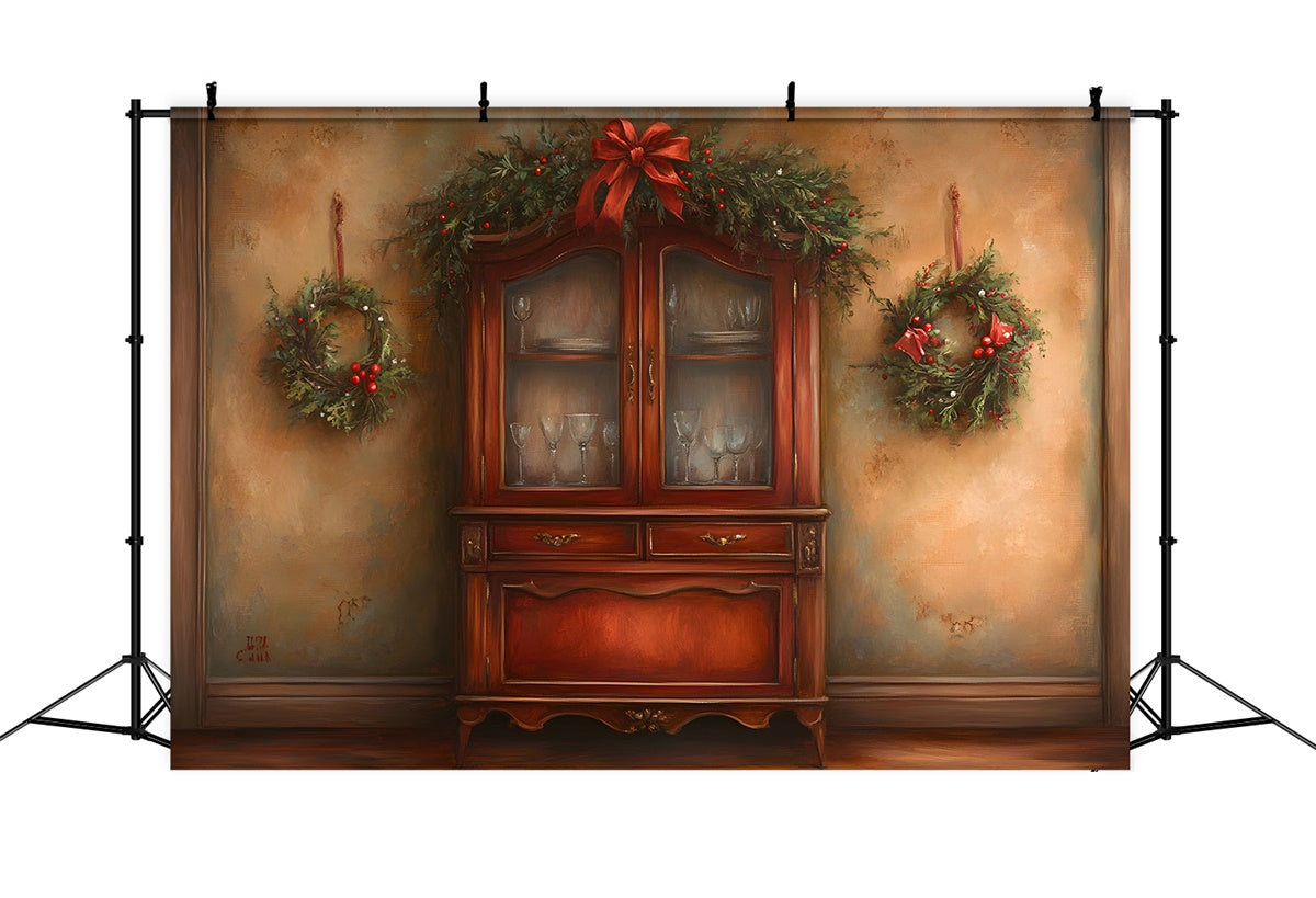 Weihnachten Backdrop Ideen Innen Urlaub Kränze Backdrop CEM5-23