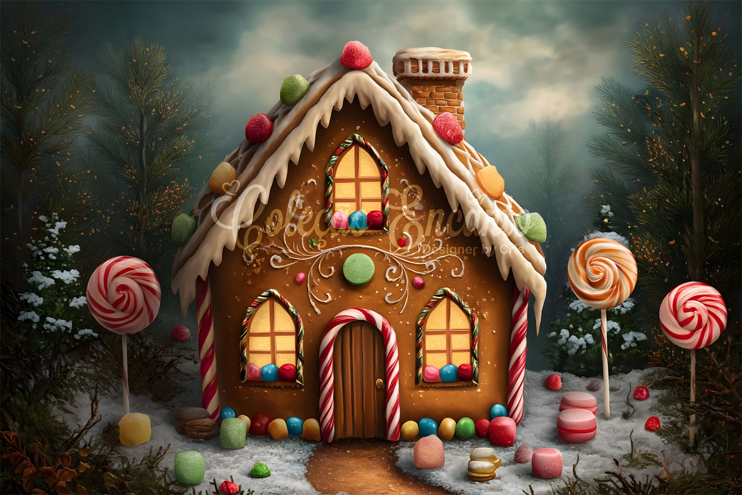 Weihnachten Backdrop Ideen Urlaub Ingwer Sweet Home Backdrop CEM5-49
