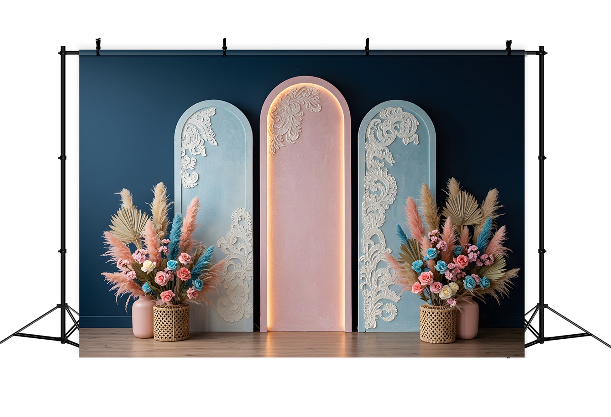 Hintergrund für den Muttertag Pastellfarbene Bögen Blumen-Hintergründe für den Muttertag von Magali