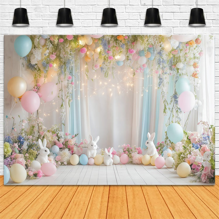 Ostern Backdrop Floral Vine Ballon Backdrop CJJ-161