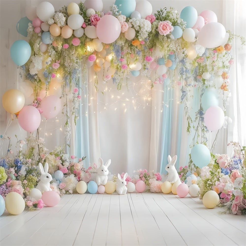 Ostern Backdrop Floral Vine Ballon Backdrop CJJ-161