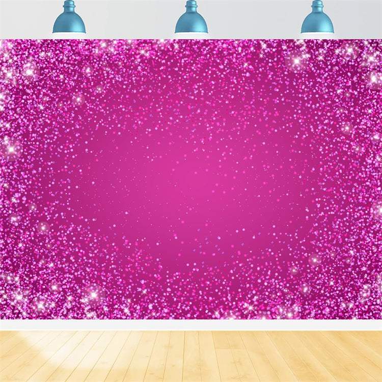 Pink Girl Backdrop für Party Glittering Pink Celebration Backdrop CJJ2-76