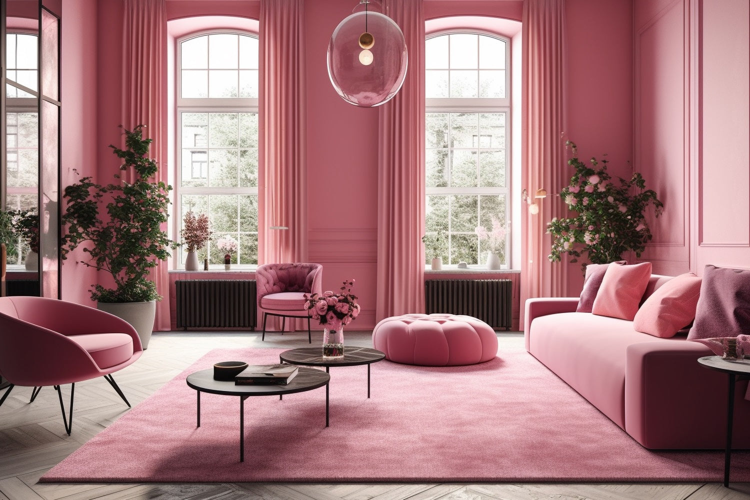 Rosa Mädchen Thematischer Hintergrund Soft Pink Lounge Hintergrund CJJ2-88