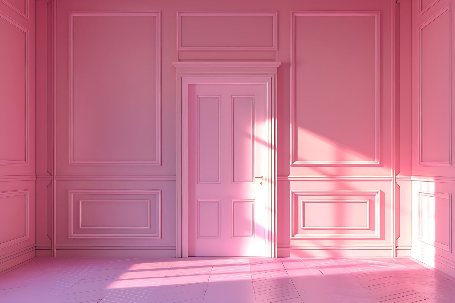 Fashion Doll Backdrop Backdrop Design Klassisch Rosa Raumkulisse CJJ2-95