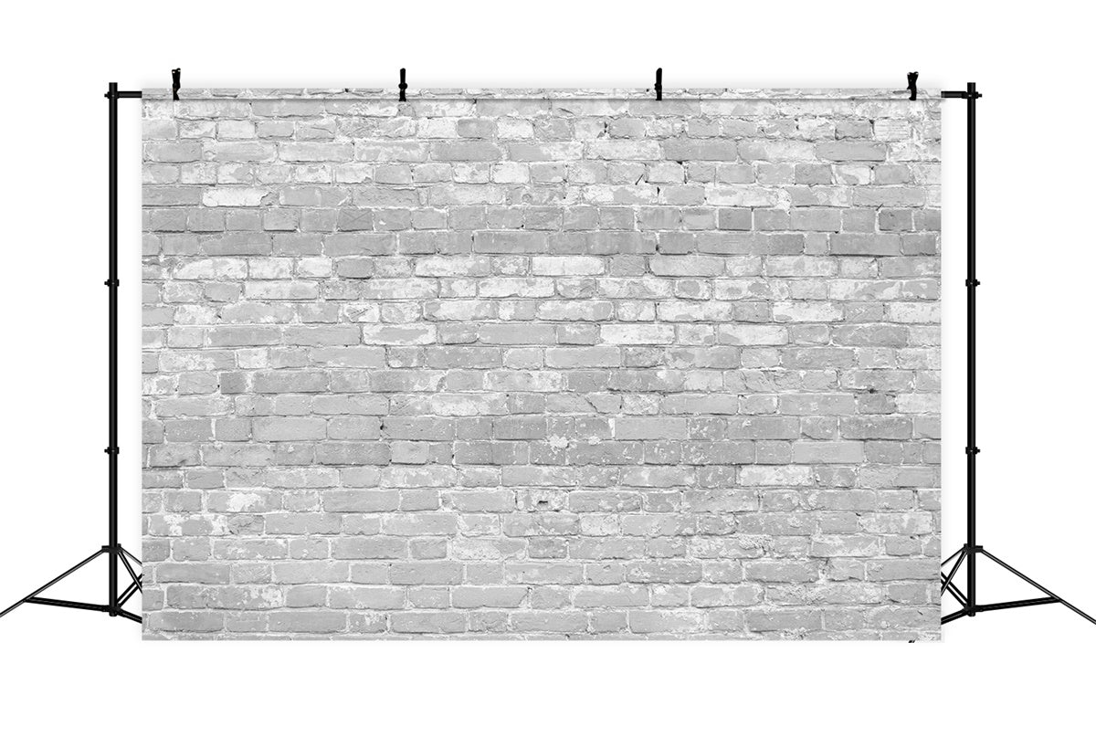 Graue Backsteinmauer Hintergrundkulisse Verblasste graue Backstein Textur Hintergrundkulisse CJJ3-33