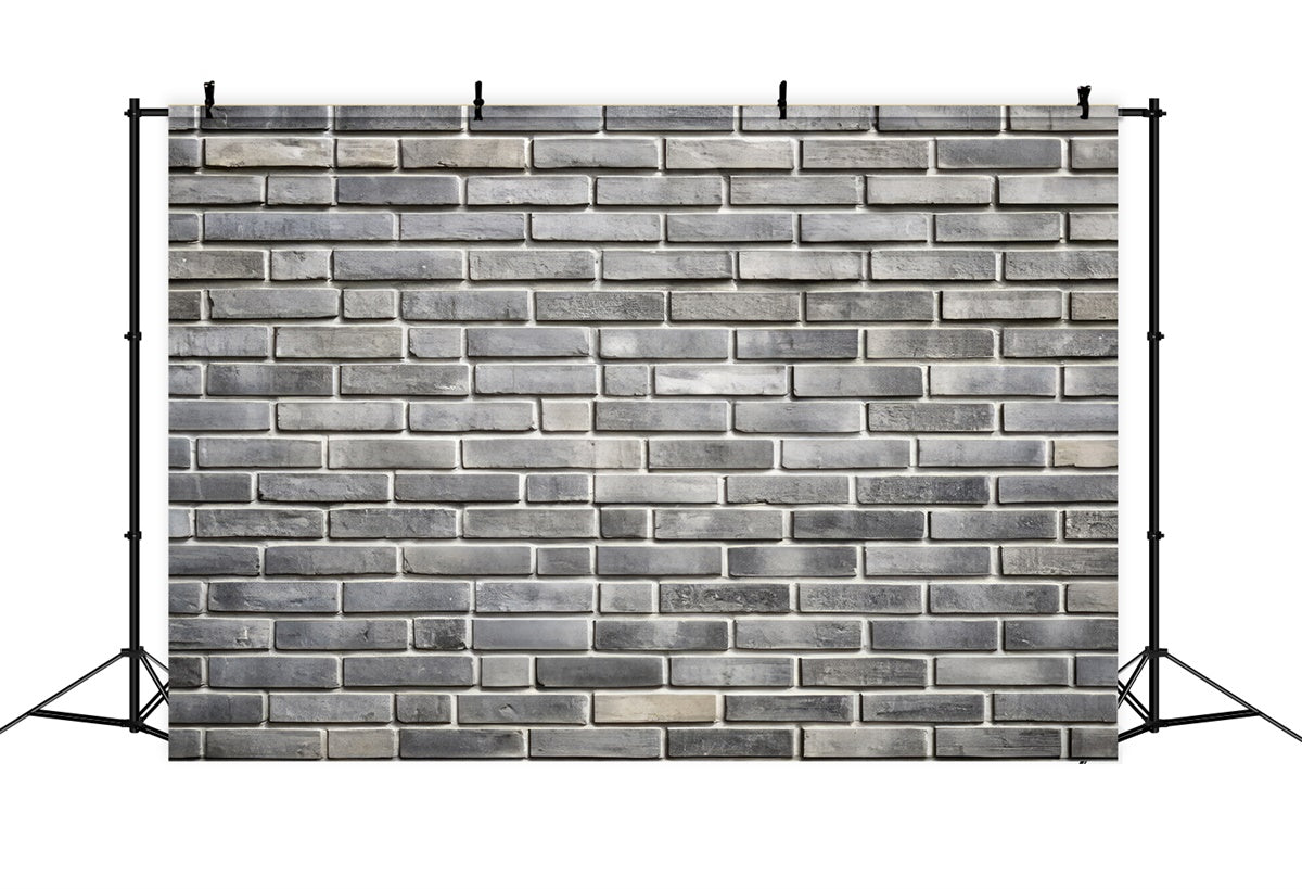 Graue Backsteinmauer Hintergrundkulisse Rustikale gealterte graue Backsteine Hintergrundkulisse CJJ3-42