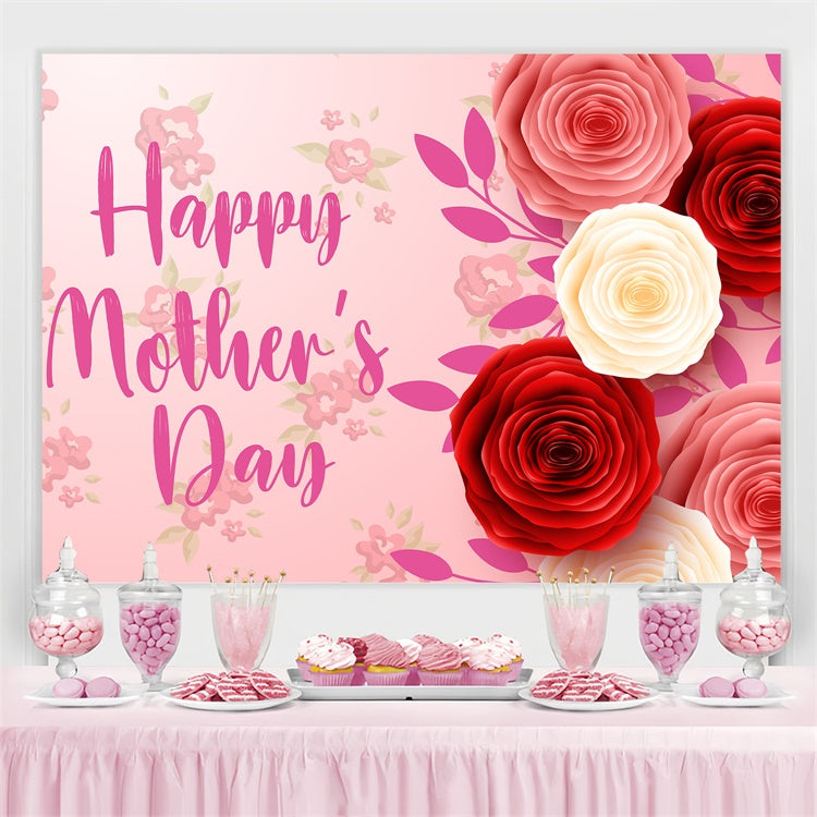 Muttertags-Hintergrundbild Personalisierbar Luxe Rose Celebration CJJ3-97