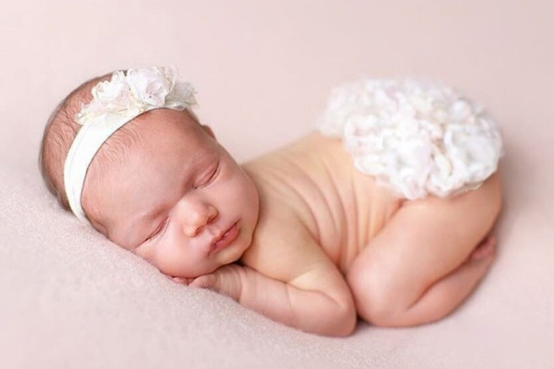 Neugeborene Fotografie Requisiten Floral Pom Pom Kleid für Baby Girl (mit passenden Kopfbedeckung) CL3