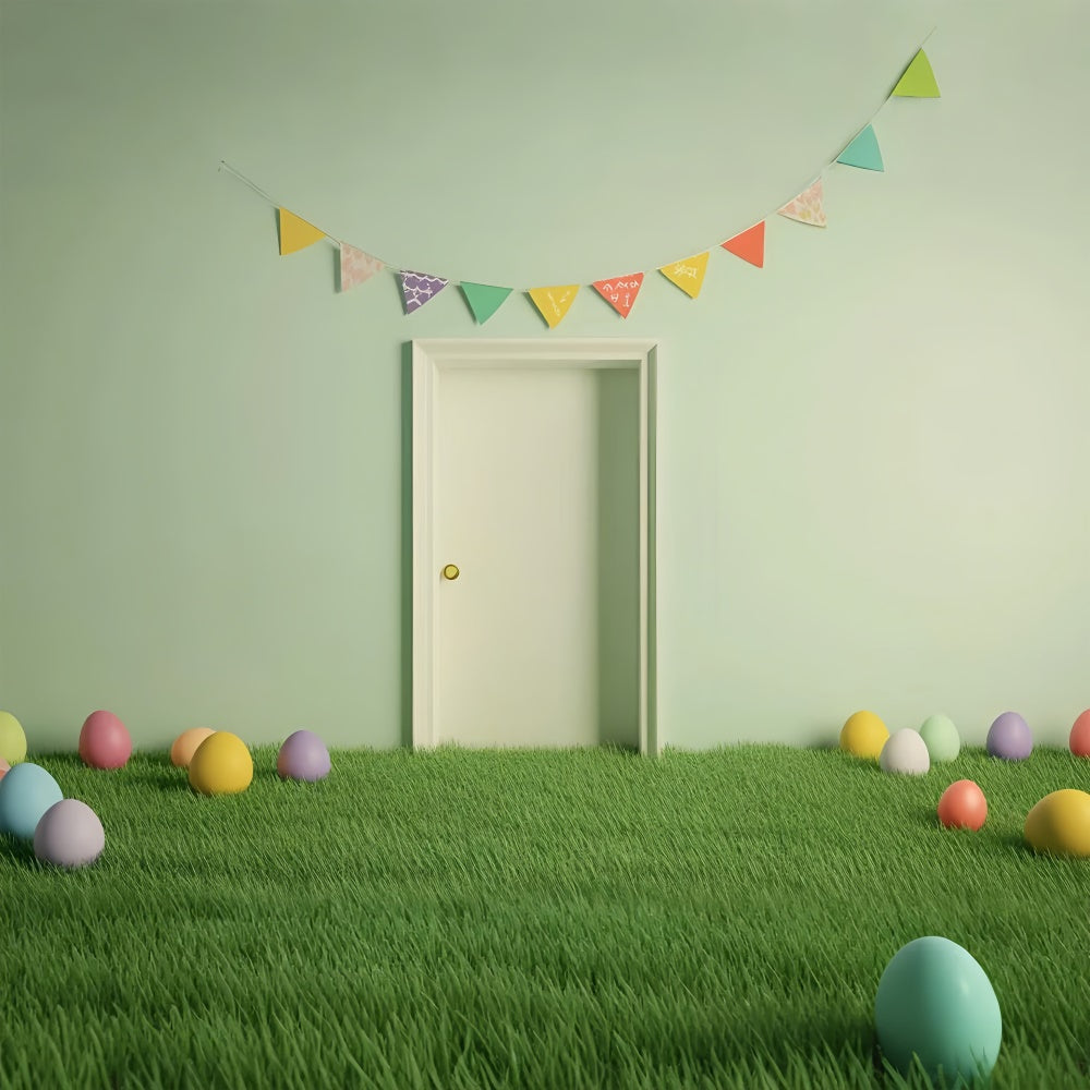 Ostern Bildhintergründe Frische Grüne Ostern Türhintergrund CSH2-101